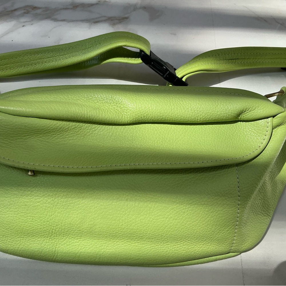Lime Green Leather FANNY PAC